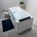 67-Inch 7-Jets Hydrotherapy Whirlpool Bathtub With Glass Panel (SAK25480) - Saksby Wholesale - Top Left View