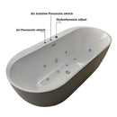 67-Inch Whirlpool Air Bath Soaking Tub With Adjustable Air Blower (SAK68427) - Saksby Wholesale - 
Components