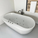 67-Inch Whirlpool Air Bath Soaking Tub With Adjustable Air Blower (SAK68427) - Saksby Wholesale - 
Lifestyle Front Left View In Bathroom