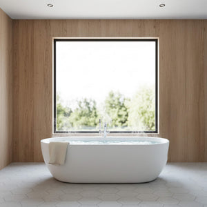 Cascade 67-Inch Whirlpool Air Bath Soaking Tub With Adjustable Air Blower [No Faucet] (SAK68427)