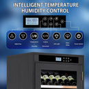 69-Bottle Freestanding Smart Wooden Wine Cooler With LED Touch Display (SAK24861) - Saksby Wholesale - Control Panel