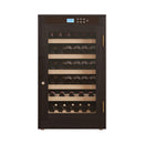 69-Bottle Freestanding Smart Wooden Wine Cooler With LED Touch Display (SAK24861) - Saksby Wholesale - Front View On White Background