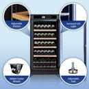 69-Bottle Freestanding Smart Wooden Wine Cooler With LED Touch Display (SAK24861) - Saksby Wholesale - Highlights