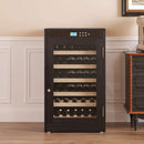 69-Bottle Freestanding Smart Wooden Wine Cooler With LED Touch Display (SAK24861) - Saksby Wholesale - Lifestyle Front View