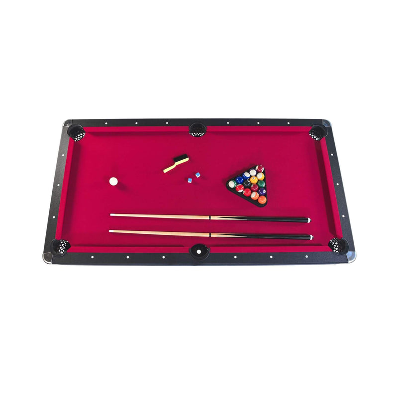 6FT Premium Wooden Multifunctional Pool Table With Table Tennis Top (SAK62751) - Saksby Wholesale - Top View Pool Table