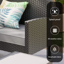 7-Piece Modern Outdoor Patio Furniture Set With Waterproof Cushions And Glass Table (SAK55673) - Saksby Wholesale - Durability