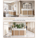 70-Inch Modern Wooden Reception Desk With Lockable Drawers (SAK26148) - Saksby Wholesale - Multi-Scene Furniture
