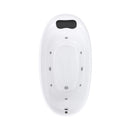 71-Inch Acrylic High-Back Oval Whirlpool Tub With 6 Jets LED Light And Gel Pillow (SAK21370) - Saksby Wholesale - Top View On White Background