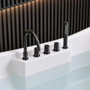 71-Inch Double-End Oval Acrylic Freestanding Whirlpool Tub With Air Bubble Jets (SAK18954) - Saksby Wholesale - Faucet View