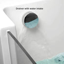 71-Inch Luxury 2-Person Acrylic Whirlpool Tub With LED Lights Jets And Faucet (SAK69173) - Saksby Wholesale - Drainer With Water Intake