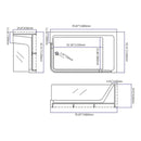 Alora 71-Inch Luxury 2-Person Acrylic Whirlpool Tub With LED Lights Jets And Faucet (SAK91752)