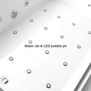 Alora 71-Inch Luxury 2-Person Acrylic Whirlpool Tub With LED Lights Jets And Faucet (SAK91752)