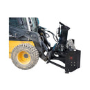 72-Inch Heavy-Duty Hydraulic Skid Steer Snow Blower Attachment (SAK59371) - Saksby Wholesale - Attached View