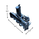 72-Inch Heavy-Duty Hydraulic Skid Steer Snow Blower Attachment (SAK59371) - Saksby Wholesale - Dimensions