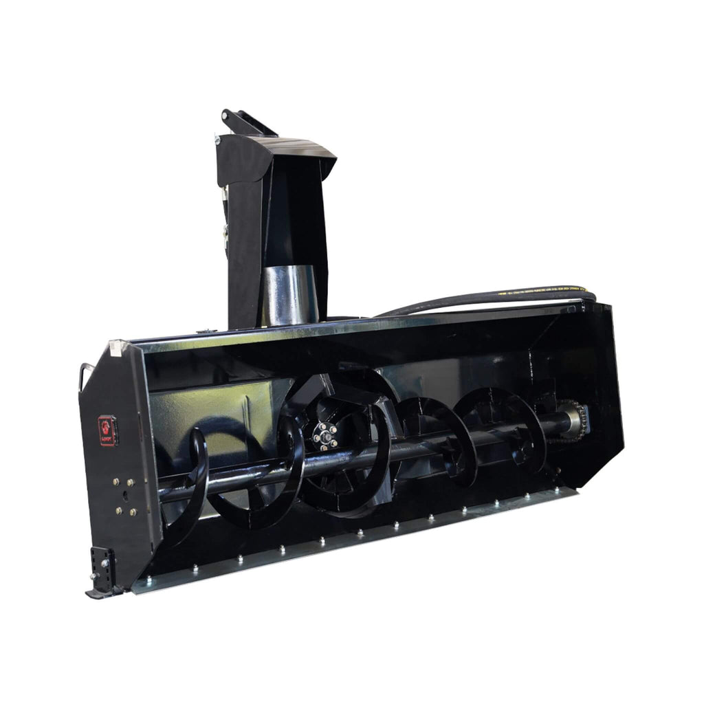 72-Inch Heavy-Duty Hydraulic Skid Steer Snow Blower Attachment (SAK59371) - Saksby Wholesale - Front View