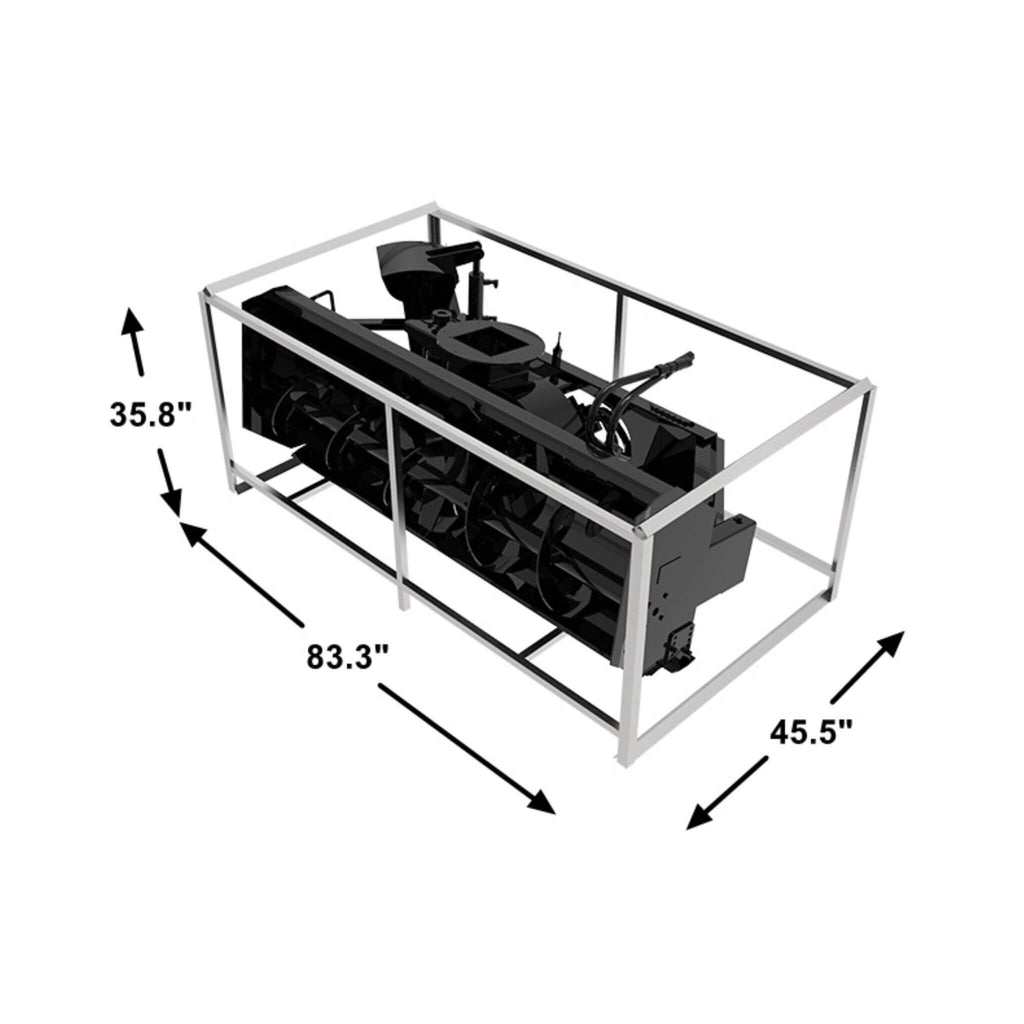 72-Inch Heavy-Duty Hydraulic Skid Steer Snow Blower Attachment (SAK59371) - Saksby Wholesale - Package Dimensions