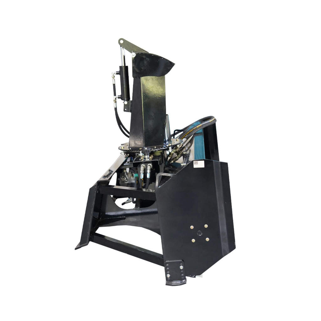 72-Inch Heavy-Duty Hydraulic Skid Steer Snow Blower Attachment (SAK59371) - Saksby Wholesale - Side View