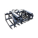 72-Inch Heavy-Duty Root Grapple Bucket Skid Steer Attachment (SAK13874) - Saksby Wholesale - Side Front View