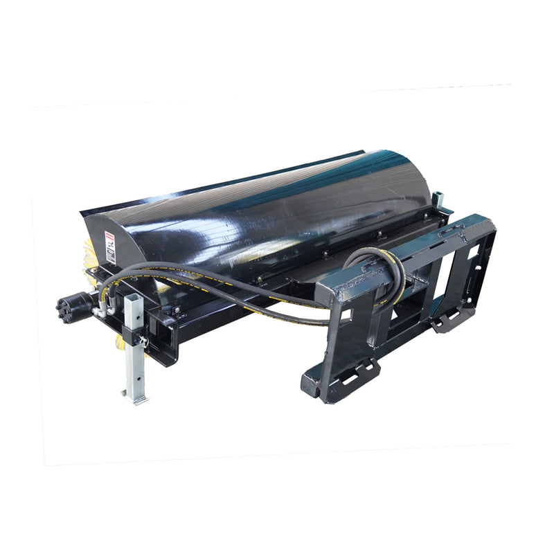 72" Heavy-Duty Skid Steer Hydraulic Rotary Angle Broom Sweeper (SAK97846)