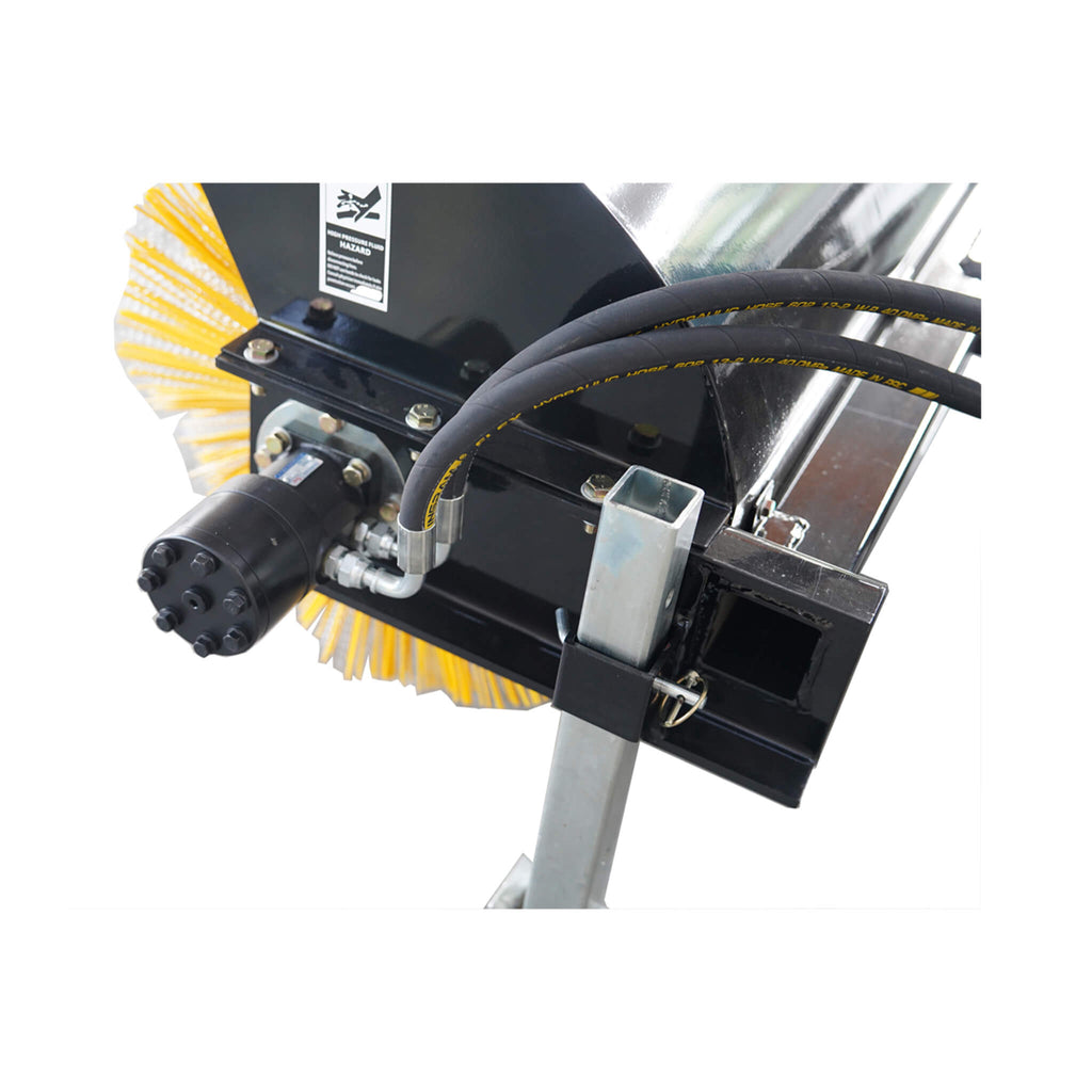 72" Heavy-Duty Skid Steer Hydraulic Rotary Angle Broom Sweeper (SAK97846)