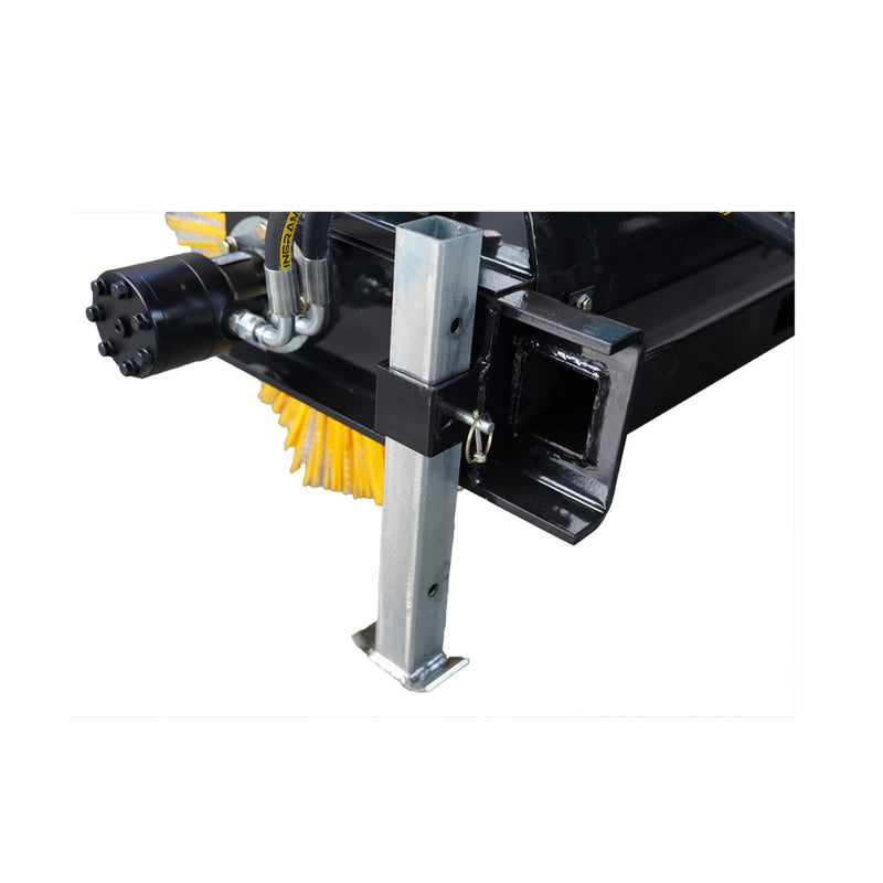 72" Heavy-Duty Skid Steer Hydraulic Rotary Angle Broom Sweeper (SAK97846)