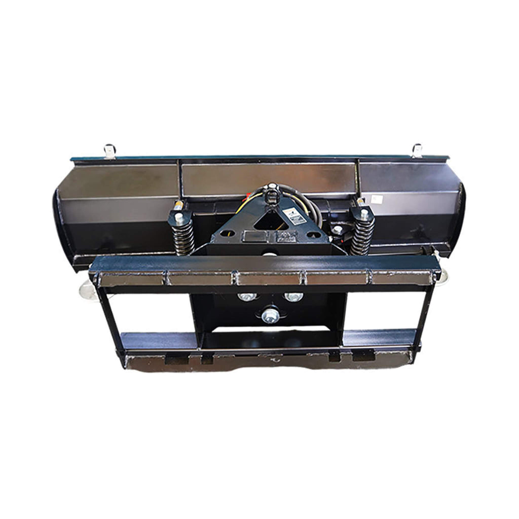 72-Inch Heavy-Duty Snow Plow Skid Steer Attachment With Dozer Blade (SAK27518) - Saksby Wholesale - Back View