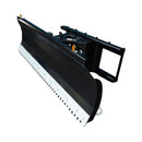 72-Inch Heavy-Duty Snow Plow Skid Steer Attachment With Dozer Blade (SAK27518) - Saksby Wholesale - Front Left View