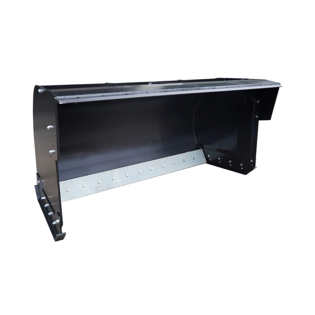 74-Inch Heavy-Duty Skid Steer Trip Edge Snow Pusher Attachment (SAK34098) - Saksby Wholesale - Front View