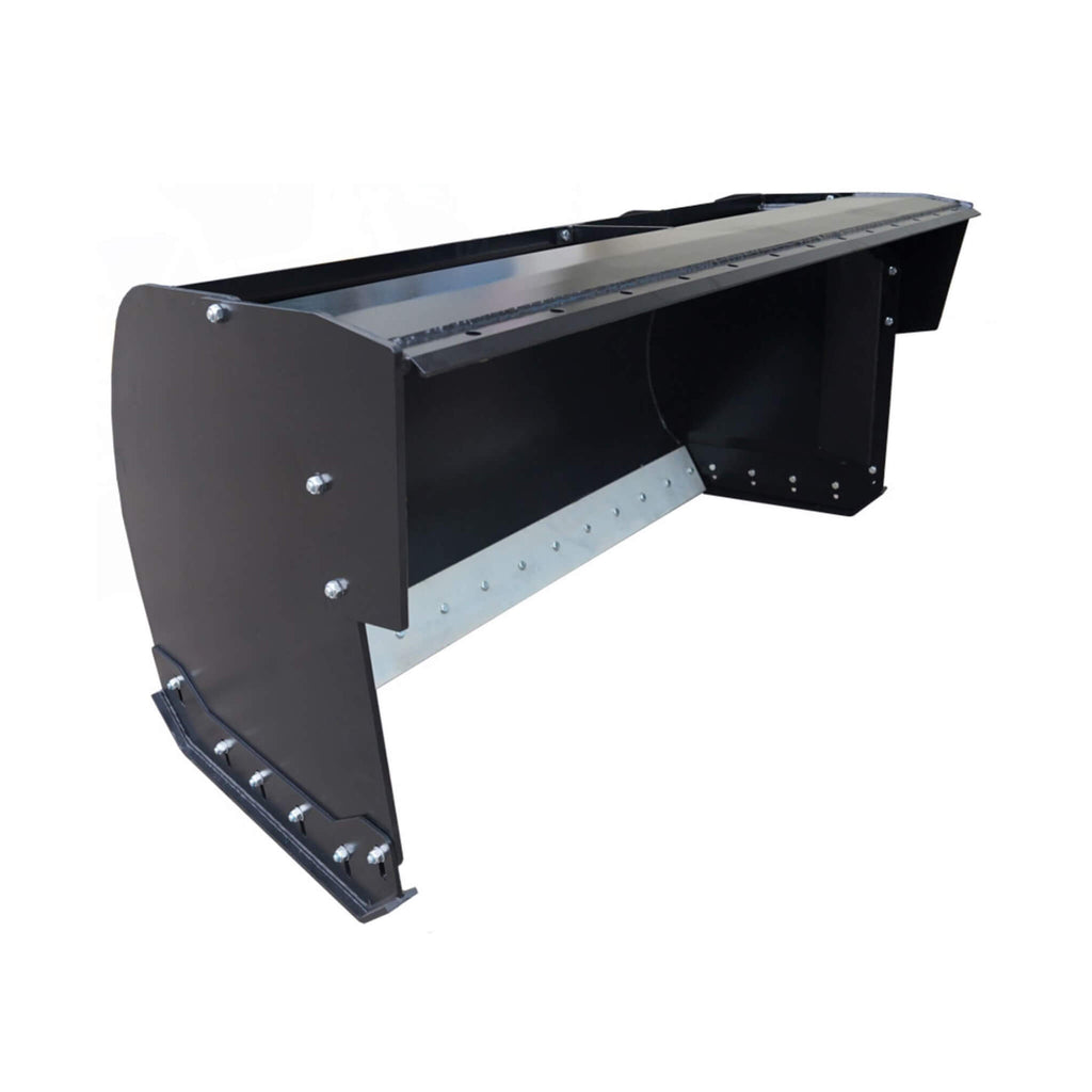 74-Inch Heavy-Duty Skid Steer Trip Edge Snow Pusher Attachment (SAK34098) - Saksby Wholesale - Side View