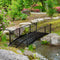 7FT Decorative Metal Arch Footbridge Garden Bridge With Safety Siderails (SAK53829) - Saksby Wholesale - Lifestyle