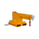 80-Inch 2500KG Heavy-Duty Fork Mounted Telescopic Jib Boom Crane (SAK90437) - Saksby Wholesale - Fork Down Front View