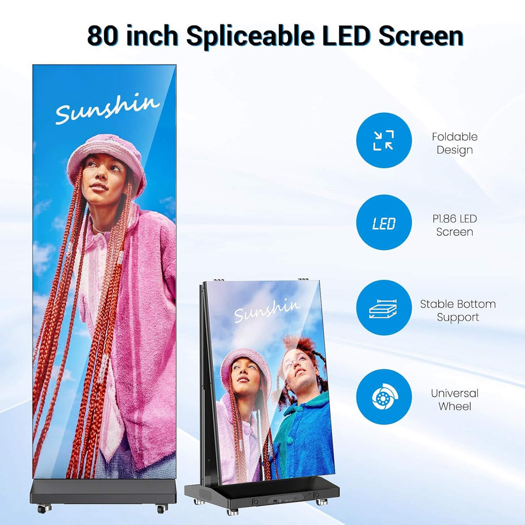 80-Inch Commercial High-Resolution LED Digital Advertising Signage Display (SAK50816) - Saksby Wholesale - Features