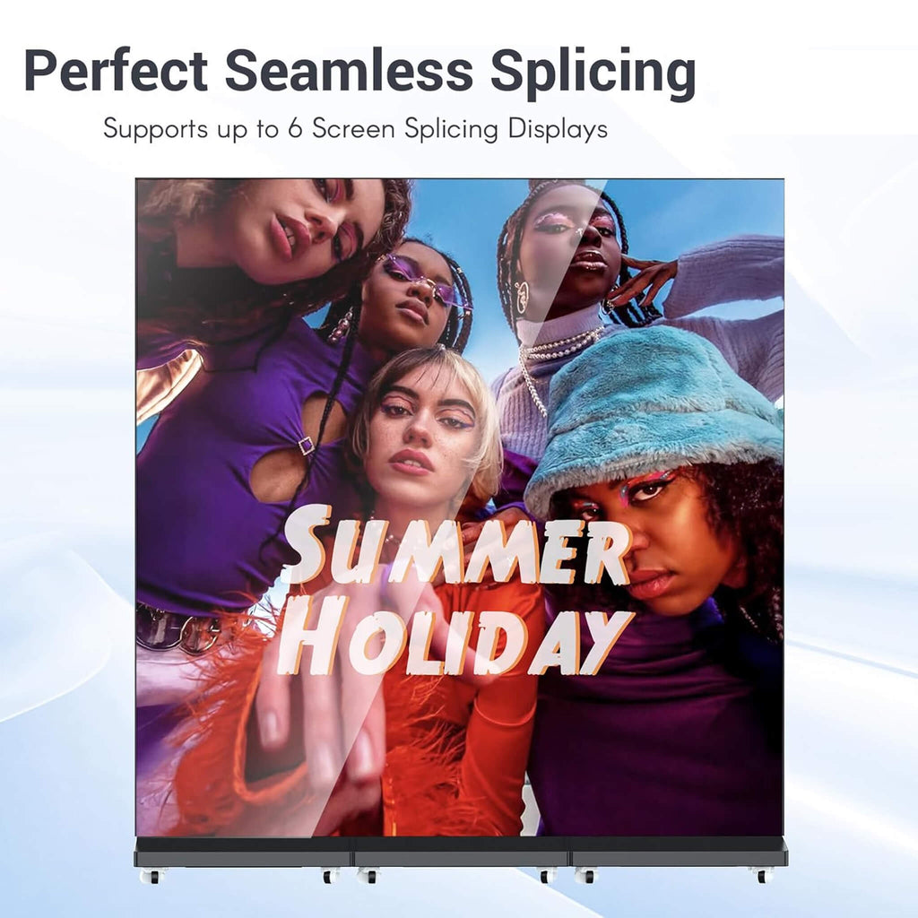 80-Inch Commercial High-Resolution LED Digital Advertising Signage Display (SAK50816) - Saksby Wholesale - Seamless Splicing