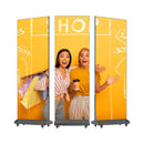 80-Inch Commercial High-Resolution LED Digital Advertising Signage Display (SAK50816) - Saksby Wholesale - Triple Display Front View