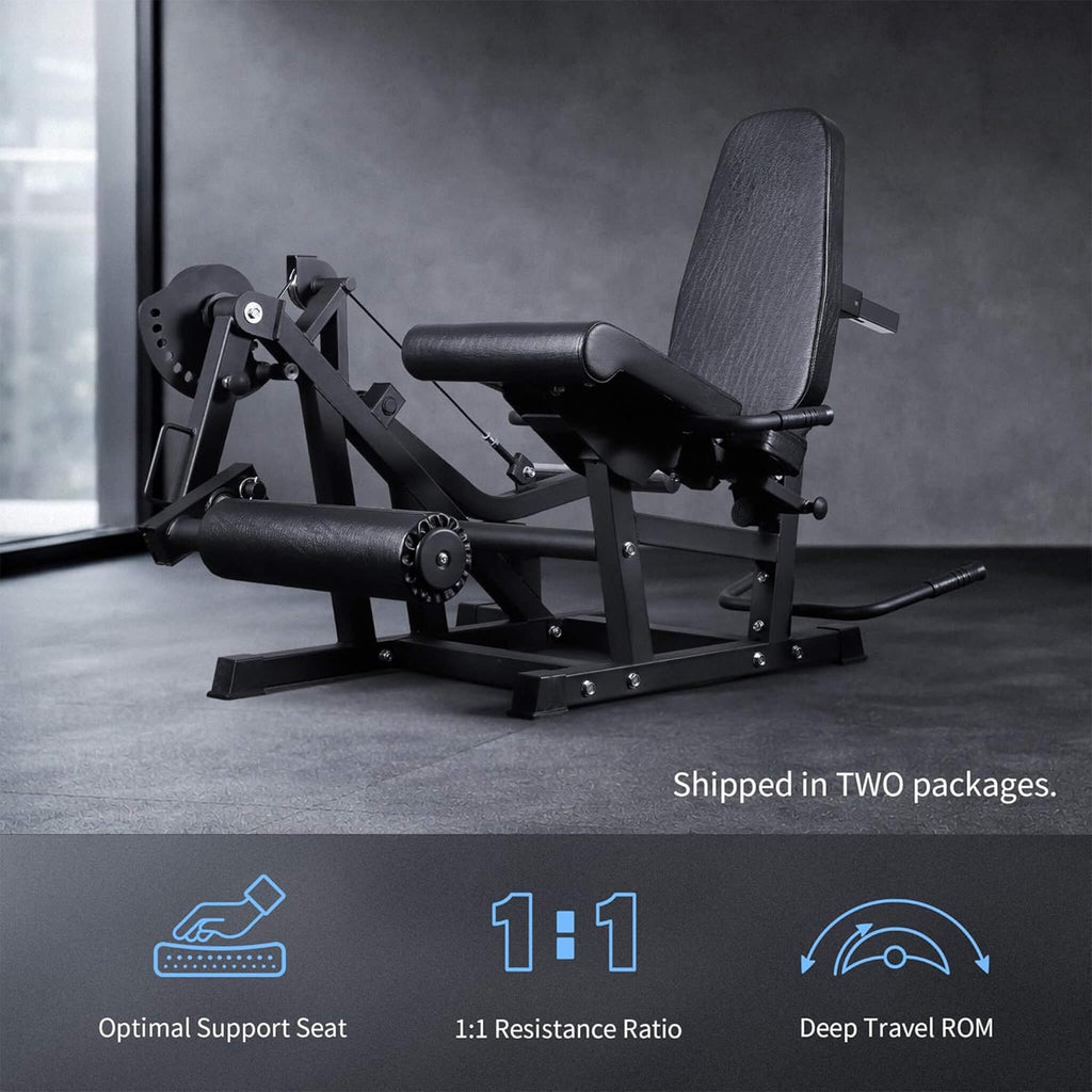 800LBS Adjustable Lower Body Leg Extension And Curl Machine (SAK70528) - Saksby Wholesale - Features
