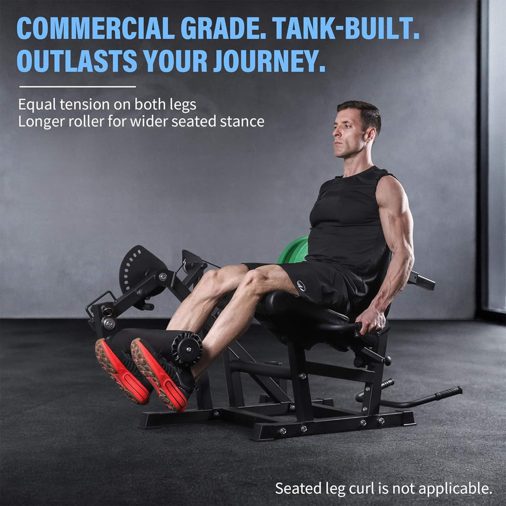800LBS Adjustable Lower Body Leg Extension And Curl Machine (SAK70528) - Saksby Wholesale - Lifestyle Image In Action