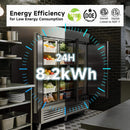 82-Inch Commercial 72 Cu.Ft 3-Door WiFi Refrigerator With Smart App Control (SAK58320) - Saksby Wholesale - Energy Efficiency View