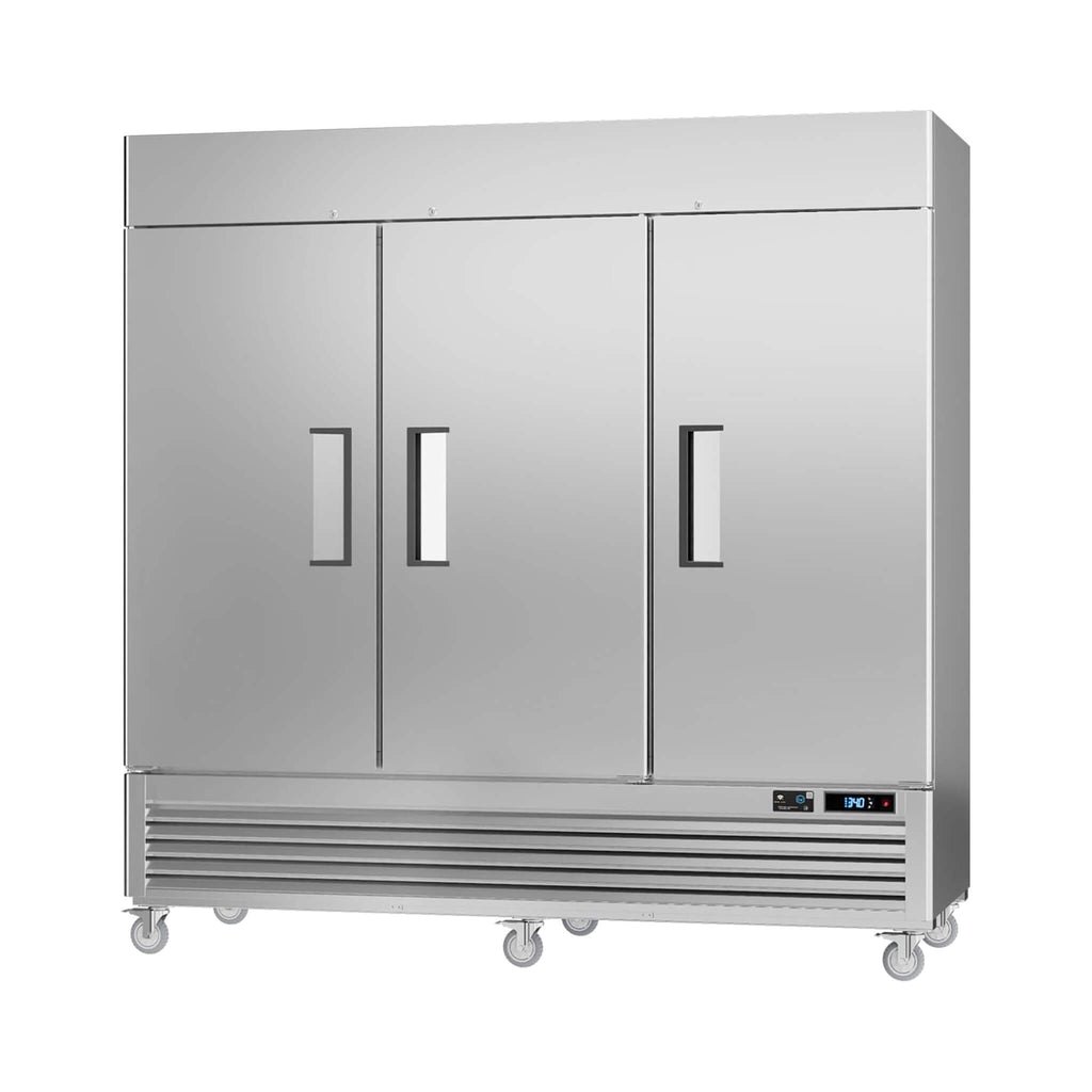 82-Inch Commercial 72 Cu.Ft 3-Door WiFi Refrigerator With Smart App Control (SAK58320) - Saksby Wholesale - Front Left View