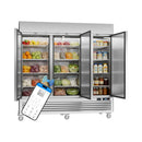 82-Inch Commercial 72 Cu.Ft 3-Door WiFi Refrigerator With Smart App Control (SAK58320) - Saksby Wholesale - Full View