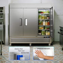 82-Inch Commercial 72 Cu.Ft 3-Door WiFi Refrigerator With Smart App Control (SAK58320) - Saksby Wholesale - Material Features View
