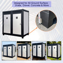 82-Inch Two-Person Portable Outdoor Toilet Cabin - Saksby Wholesale - Ground Surface