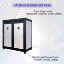 82-Inch Two-Person Portable Outdoor Toilet Cabin - Saksby Wholesale - Mobility