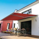 Advaning Luxury Series Fully-Assembled Retractable Sun Shade Canopy Awning (SAK31549) - Saksby Wholesale - Terracotta Demonstration View