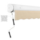 [8x10FT] AWNTECH Key West Premium Manual Outdoor Retractable Awning (FCM8-SBY) (SAK12431)-SAKSBY