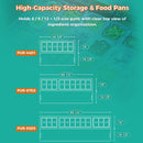 93-Inch Heavy-Duty Commercial Stainless Steel Pizza Prep Table With Refrigeration (SAK52193) - Saksby Wholesale - Size View
