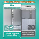 93-Inch Heavy-Duty Commercial Stainless Steel Pizza Prep Table With Refrigeration (SAK52193) - Saksby Wholesale - Door View