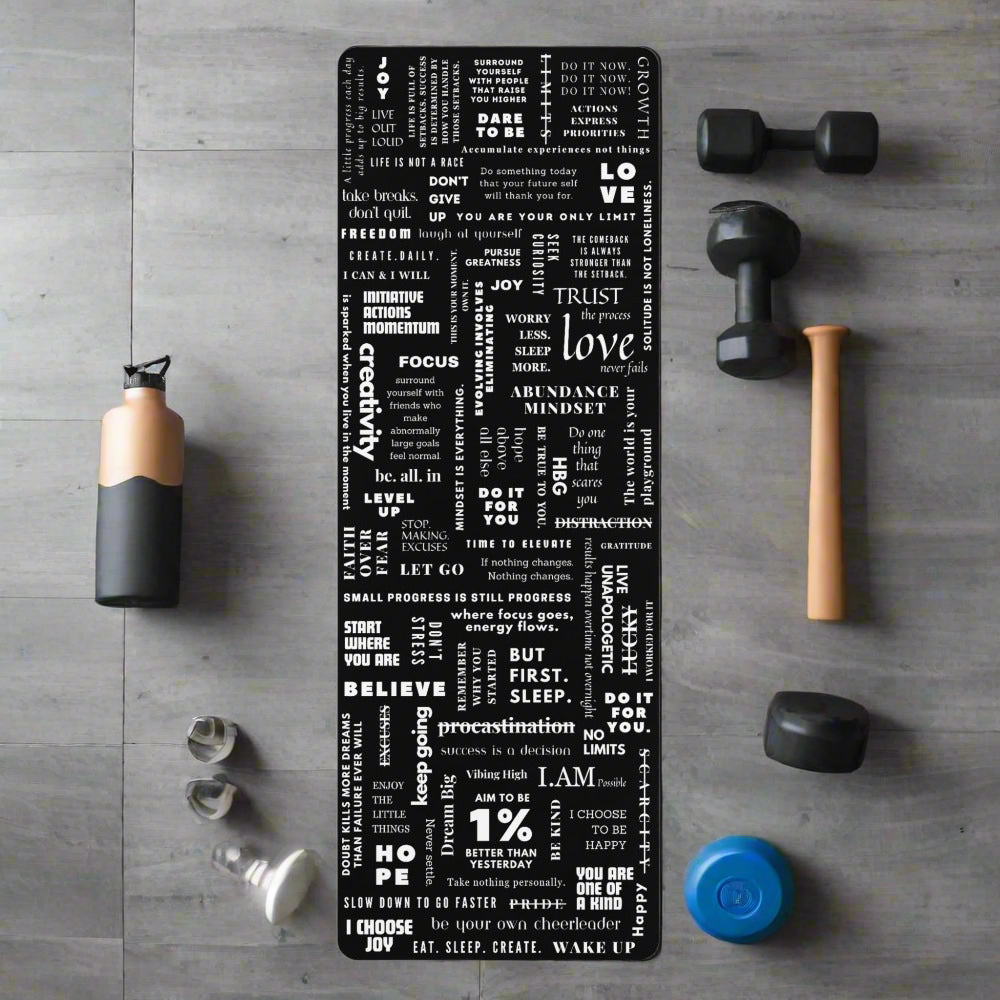 Manifesto Premium Lightweight Polyester Rubber Yoga Mat With Microfiber Suede Top (HBG94786)