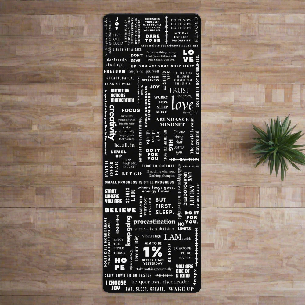 Manifesto Premium Lightweight Polyester Rubber Yoga Mat With Microfiber Suede Top (HBG94786)