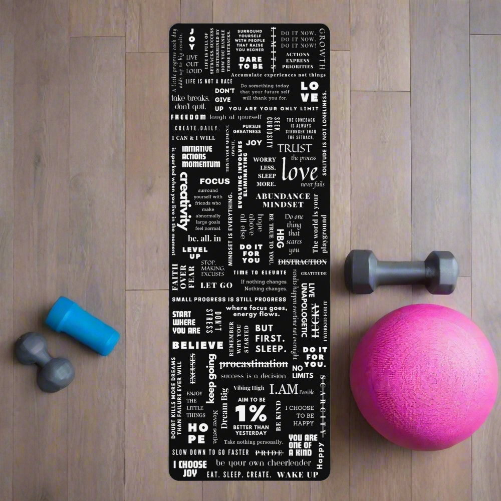 Manifesto Premium Lightweight Polyester Rubber Yoga Mat With Microfiber Suede Top (HBG94786)