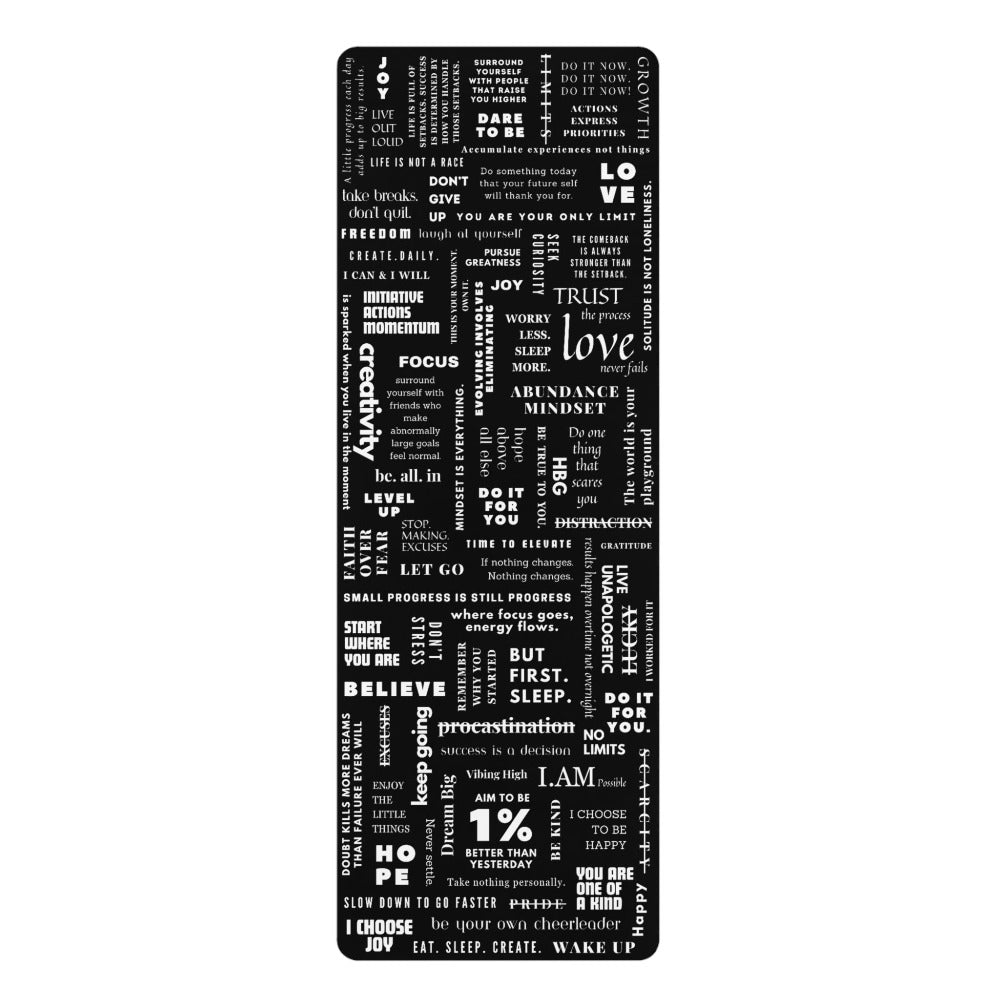 Manifesto Premium Lightweight Polyester Rubber Yoga Mat With Microfiber Suede Top (HBG94786)